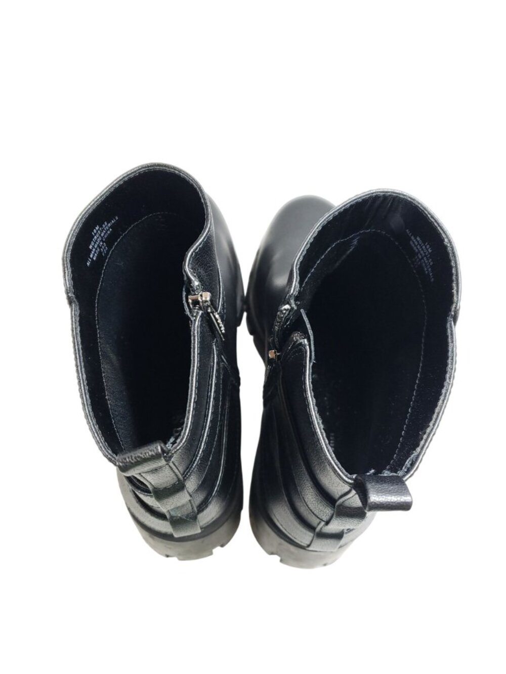 Guess Womens Black Chunky Heel Ankle Boots 10 All Man-Made Materials Rugged Sole - Picture 8 of 11